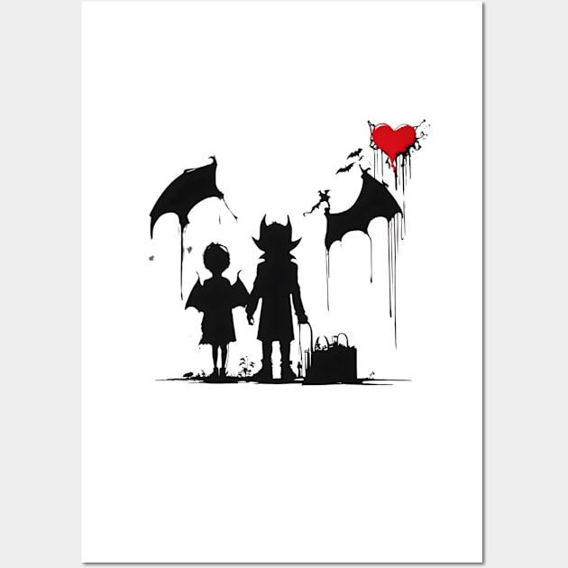 vampire love Wall Art by Apotis